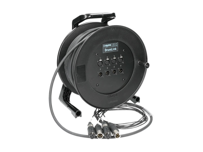 Klotz DrumLink 4/4 - 4||4 convertCON XLR 3p F/M4-channel - analog multicore drum - single ground - 40 m